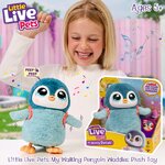 นำเข้า 🇺🇸 💖🐧เพนกวินตัวโปรดสุดน่ารัก Little Live Pets Walking Penguin My Pet Waddlesชีวิตชีวาด้วย เสียงและปฏิกิริยาโต้ตอบกว่า 25 แบบ