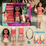 นำเข้า US Disney Princess Moana Toddler Doll with Child Sized Dress and Accessories ตุ๊กตา Disney Princess Moana พร้อมชุดเดรสและอุปกรณ์เสริมสำหรับเด็ก ราคา 1,990 บาท