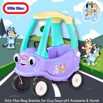 นำเข้า 🇺🇸 รถขาไถของการ์ตูนยอดนิยม Bluey 🧸 Little Tikes Bluey Grannies Car Cozy Coupe with Accessories & Sounds ราคา 5,990 บาท