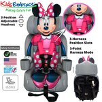 คาร์ซีทสำหรับเด็กโต ลายมินนี่เม้าส์ ใช้ได้ตั้งแต่ 2 ขวบถึง 8 ขวบ KidsEmbrace Disney Minnie Mouse Combination Harness Booster Car Seat ราคา 14,500 บาท