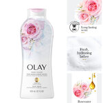 Olay Fresh Outlast Body Wash with B3, Rose Water and Sweet Nectar, 22 Fl Oz