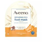 แผ่นมาส์กเท้า Aveeno Repairing Cica Moisturizing Foot Mask เพิ่มความชุ่มชื้นให้ฝ่าเท้า