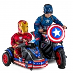 Kid Trax 12-Volt Captain America Motorcycle Ride-On รถจักรยานยนต์พ่วงข้างกัปตันอเมริกาขี่ได้ 2 คน ราคา 16,500 บาท