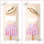 บราระบาย 3 ชั้น สีขาว