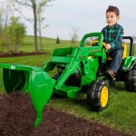 Peg Perego John Deere Front Loader Ride-On: รถตักดินของเด็กแบบขาถีบ (chain drive) คันใหญ่