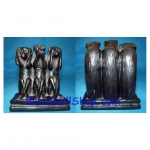 เรซิ่นดำลิงสามตัวปิดหู ตา และปาก ไซต์กลาง