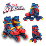 โรลเลอร์เบลด Spider-Man Convertible 2-in-1 Kids Roller Skates, Junior Size 15 -19 cm