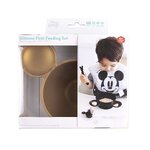 ชุดซิลิโคนจานอาหารเด็กเเรกเกิด Bumkins Disney Minnie Mouse First Feeding, Baby Led Weaning - Gold ราคา 890.- บาท