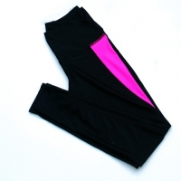 [Size S] กางเกง Legging ขายาว (สีดำแถบชมพู)