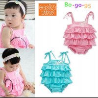 บอดี้สายเดี่ยวสีฟ้า ไซส์ 90