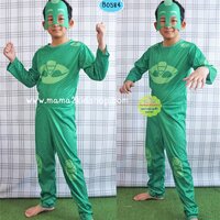 ชุด Gekko+หน้ากากไม่มีไฟ PJ mask ไซส์ XS
