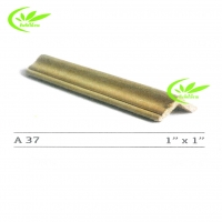 บัวครอบเสา บัวครอบมุม ไม้สนไม้เปอร์เซียร์ รหัส A37 ขนาด 1X1 นิ้วX ราคาต่อเมตร