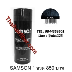 Samson Hair Fiber ผงไฟเบอร์ปิดผมบาง 30gr (สีดำ)
