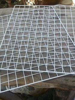 ตะแกรงเหล็กสีขาว ขนาด 60X120 (ซม.) (10 แผ่น/แพ็ค)