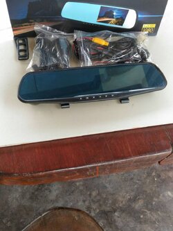 กล้องติดกระจกรถยนต์ ชุด 2 กล้อง หน้า-หลัง