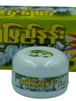 แป้งทานาคา แป้งพม่าสูตรดอกมะลิ Jasmine Thanakha ShwePyiNann ทานาคาพม่า ขนาด 50 กรัม ใช้ทาหน้า ทาตัว