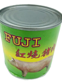 หมูกระป๋อง Fuji Stewed Pork စည်သွတ်အစားအစာ เนื้อหมูกระป๋อง Burmese food ขนาดบรรจุ 325 กรัม Pork Curry อาหารพม่า เนื้อสัตว์กระป๋อง canned food อาหารกระป๋องจากพม่า Canned Pork