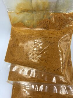 ผงขมิ้น แท้ ขนาดบรรจุ 50 กรัม ขมิ้นผง (Turmeric powder) ราคาถูกสุด ขมิ้นป่น ขมิ้นผง