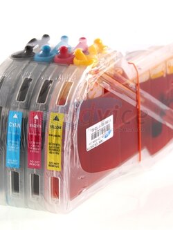 INKTANK FOR BROTHER LC39 + หมึก 100ml. (Color Fly)