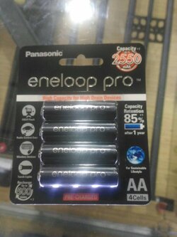 ถ่านชาร์ท ความจุ 2550 mAh