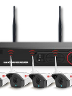 กล้องวงจรปิด ไร้สาย HW-3304 KIT 20 (มี WIFI ในตัว) 1 ชุดมี 4 กล้อง