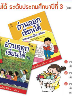 ชุด อ่านออก เขียนได้ ป.๓ มี ๓ เล่ม