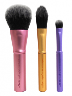 REAL TECHNIQUES :: Mini Brush Trio ชุดแปรงขนสังเคราะห์ 3 ด้าม ขนาดพกพา ดูรายละเอียดด้านใน