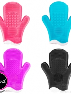 SIGMA :: 2X Sigma Spa® Brush Cleaning Glove ถุงมือทำความสะอาดแปรง รุ่นปรับปรุง(สวมได้สองข้าง) มีประสิทธิภาพสูง ใช้งานง่าย สะดวก มี 4 เฉดสี