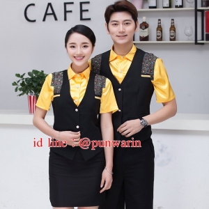 ชุดไนท์คลับบริกร overalls เสื้อแขนสั้น KTV ต้นแบบเครื่องแต่งกายร้านอาหารบาร์ดีเจสไตล์เสื้อกั๊ก เหลือง แดง ม่วง M-4XL F6212010 เสื้อตัวเดียว (เสื้อกั๊กขายแยก)
