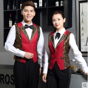 N6205007 ชุดพนักงานไนท์คลับ,Night wear,Tooling Bar Waiter,ชุดพนักงานบาร์,ชุดพนักงานโรงหนัง,ชุดพนักงานโรงละคร คาซิโน สีภาพ L-3XL N6205007 เสื้อกั๊กตัวเดียว