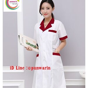 ชุดฟอร์มพนักงานสำเร็จรูปคลินิคทันตแพทย์ ชุดฟอร์มพนักงานนวดสปา ชุดพนักงานสปา ชุดพนักงานเสริมสวย คุณภาพดี สีภาพ S-3XL TS6310002 เสื้อ