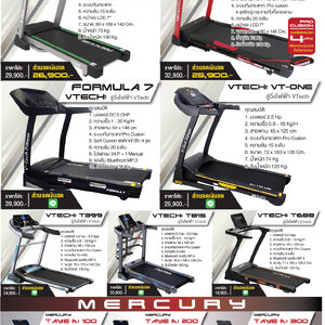 ลู่วิ่งไฟฟ้า Treadmill เครื่องออกกำลังกาย