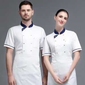 เสื้อเชฟ เสื้อพ่อครัว เสื้อแม่ครัว เสื้อพนักงานทำอาหาร เสื้อกุ๊ก แขนยาว ดำ น้ำเงิน น้ำตาล ขาว M-4XL C6705003 เสื้อ **2 ตัวขึ้นไป