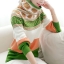 QW5804004 เสื้อกันหนาวเกาหลี ไหมถักลายวินเทจ สีสดใจ คอสูง แขนยาว (พรีออเดอร์) รอ 3 อาทิตย์หลังโอนเงิน QW5804004 ตัว