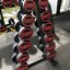 ดัมเบลยางพร้อมชั้นวาง 10 คู่ Commercial 2.5-25kg