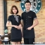 F6204001 เสื้อพนักงานต้อนรับ เสื้อพนักงานเสริฟ เสื้อพนักงานโรงแรม เสื้อพนักงานร้านอาหาร สีภาพ L-4XL F6204001 เสื้อ+ ผ้ากันเปื้อนตามรูป