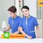 ชุดพนักงานทำความสะอาดแขนสั้นโรงแรม รีสอร์ทร้านอาหาร ฟ้า เขียว แดง L-4XL D6209005 ตัว