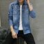 SM6008001 เสื้อเชิ้ตยีนส์ผู้ชายปักย้อนยุค (พร้อมส่ง) SM6008001 ตัว