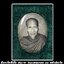 ล็อกเก็ตซีเปีย รุ่นแรก รุ่นมงคลเกษม 81 หลังหุ้มแผ่นเงิน หลวงพ่อเกษม เขมโก