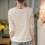 RP5911051 เสื้อลูกไม้เกาหลีสวยหวาน คอวีแขนยาวฤดูใบไม้ร่วง(พรีออเดอร์) RP5911051 ตัว