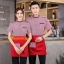 เสื้อฟอร์มพนักงานร้านอาหารกาแฟโรงแรม แขนสั้น ดำ,เขียว,แดง L,XL,XXL,3XL,4XL F6105001 ตัว