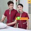 ชุดพนักงานทำความสะอาดแขนสั้นโรงแรม รีสอร์ทร้านอาหาร ฟ้า เขียว แดง L-4XL D6209005 ตัว