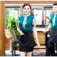 F5906002 เครื่องแบบชุดฟอร์มพนักงานร้านอาหารกาแฟโรงแรม แขนสั้นผ้าฝ้ายกระดุมหน้า (พรีออเดอร์) รอสินค้า 3 อาทิตย์หลังโอน F5906002 ตัว