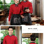 เสื้อพนักงานต้อนรับ เสื้อพนักงานเสริฟเสื้อพนักงานโรงแรม เสื้อพนักงานร้านอาหาร เสื้อพนักงานร้านกาแฟ น้ำตาล ดำ แดง L,XL,XXL,3XL F6308001 เสื้อ+กันเปื้อน