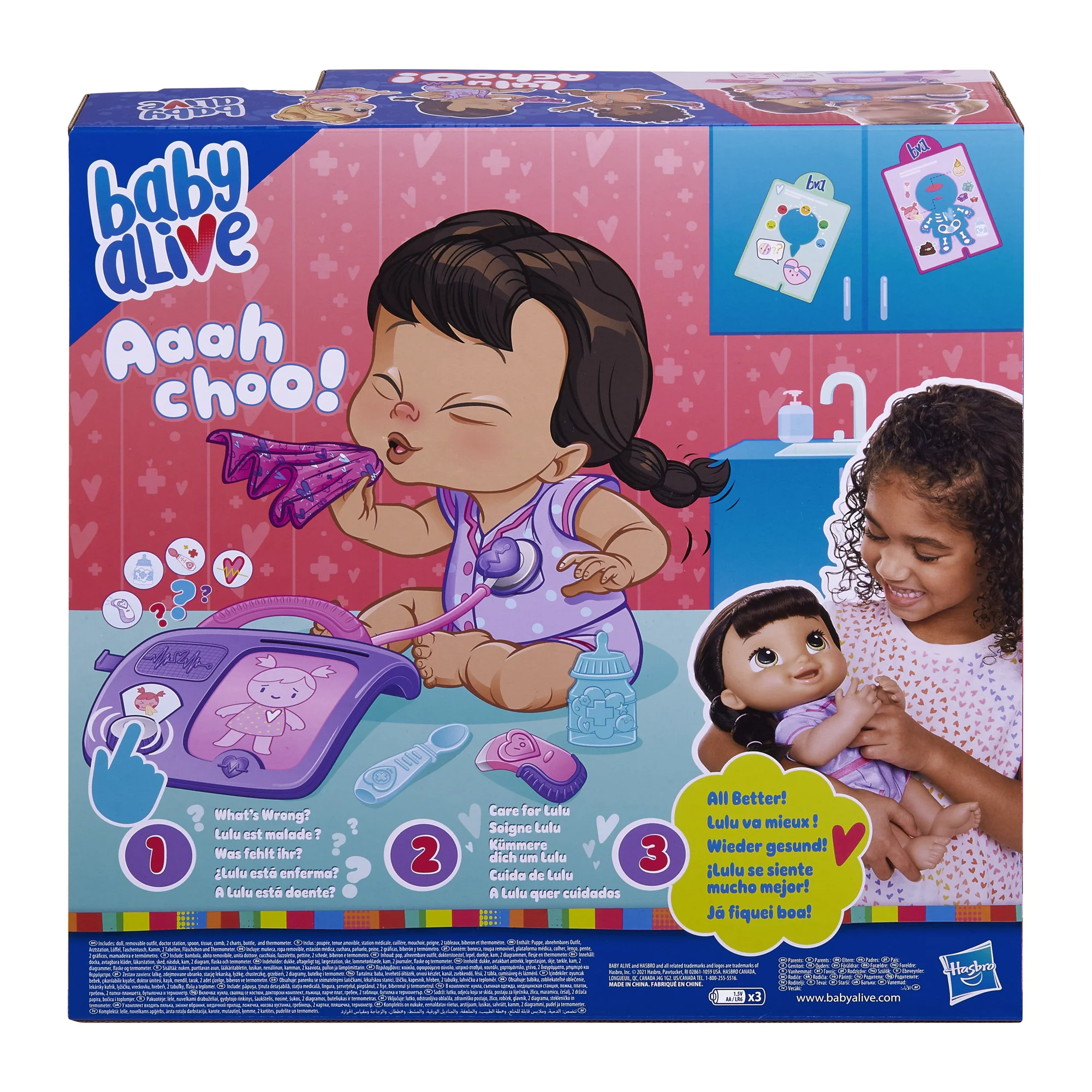 รุ่นใหม่🇺🇸 ตุ๊กตา Baby Alive Lulu Achoo ของเล่นคุณหมอแบบโต้ตอบขนาด 12 นิ้ว ราคา 2,590.- บาท