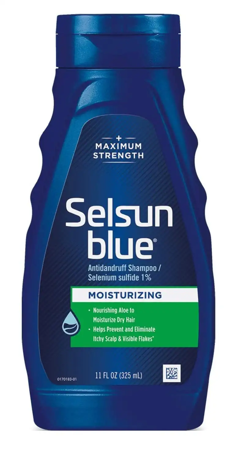 แชมพูขจัดรังแคSelsun Blue Moisturizing Anti-dandruff Shampoo with Aloe 12oz Selenium Sulfide 1% ราคา 500 บาท