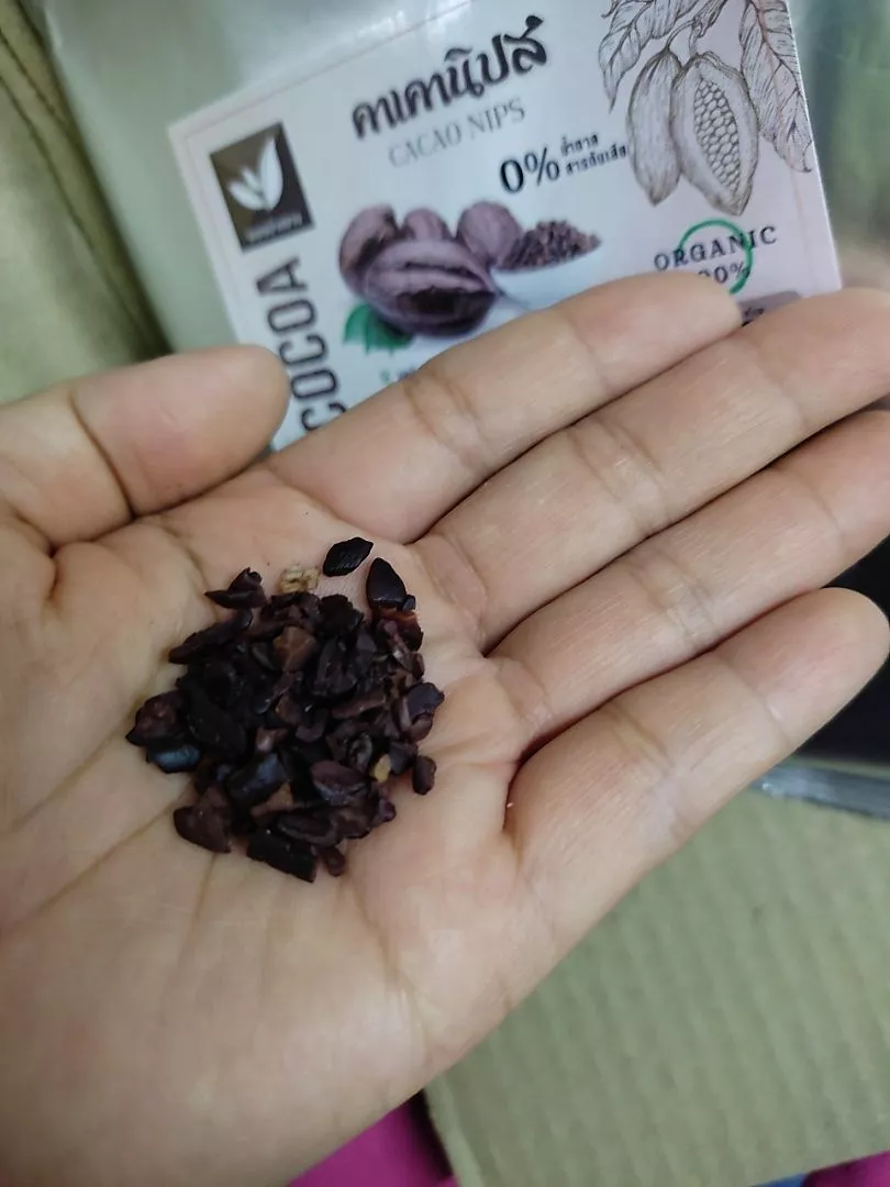 คาเคานิปส์ (Cacao Nibs) ขนาดทดลอง 20 กรัม 🍫 คาเคานิปส์ ออแกนิคแท้ 100% ตราดอยอ่างขาง | 100% Organic Cacao Nibs Doi Angkhang Brand 📦คาเคานิปส์ออแกนิคแท้ 100% 👍🏻 0% น้ำตาล ไม่มีสารกันเสีย 😎 100% Real Organic Cacao